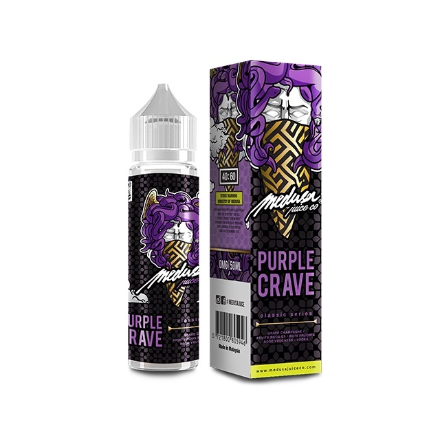 Juice Medusa Classic Series | Purple Crave 60mL Free Base Medusa Juice Co - 1