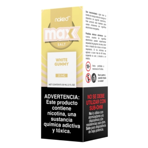 Juice Nic Salt Naked 100 (Max) | White Gummy 30mL Naked 100 - 1