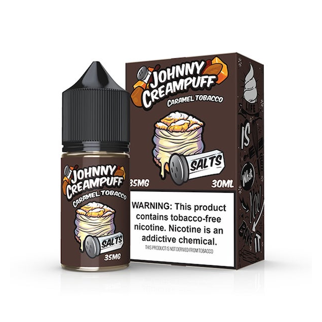 Juice Johnny Creampuff | Caramel Tobacco 30mL Salt Nic