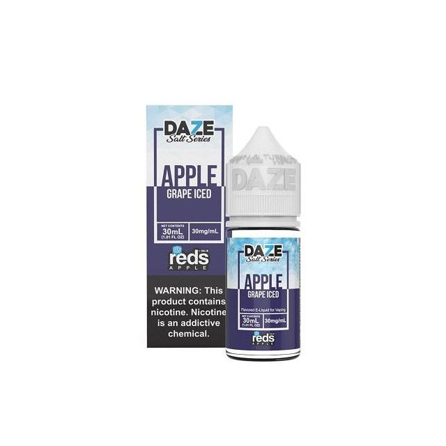 7 Daze | Reds Apple Grape Iced 30ml | Juice Nic Salt 7 Daze E-Liquid - 1