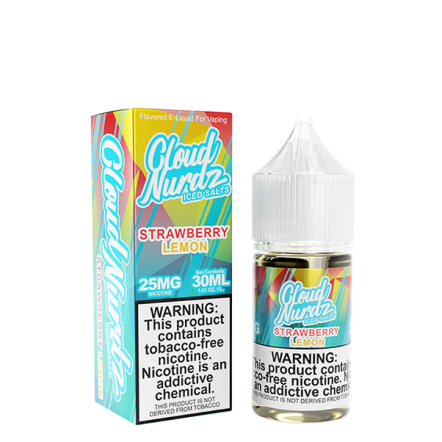 Cloud Nurdz | Strawberry Lemon Iced 30mL | Juice Salt Nic Cloud Nurdz - 1