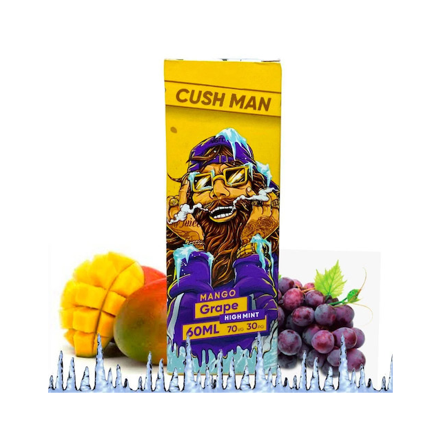 Juice Nasty Cush Man Grape High Mint | Free Base Nasty - 1