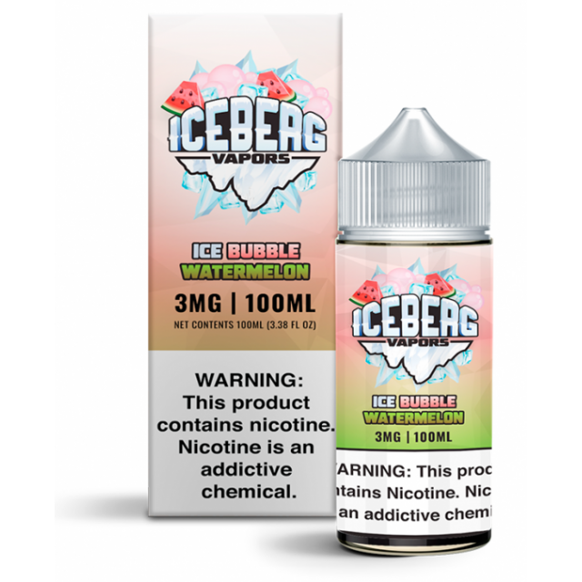 Iceberg Vapors | Ice Bubble Watermelon 100mL | Juice Free Base Iceberg Vapors - 1