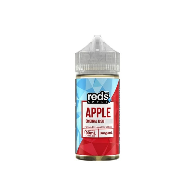 Juice 7 Daze Reds Apple ICED Original | Free Base 7 Daze E-Liquid - 3