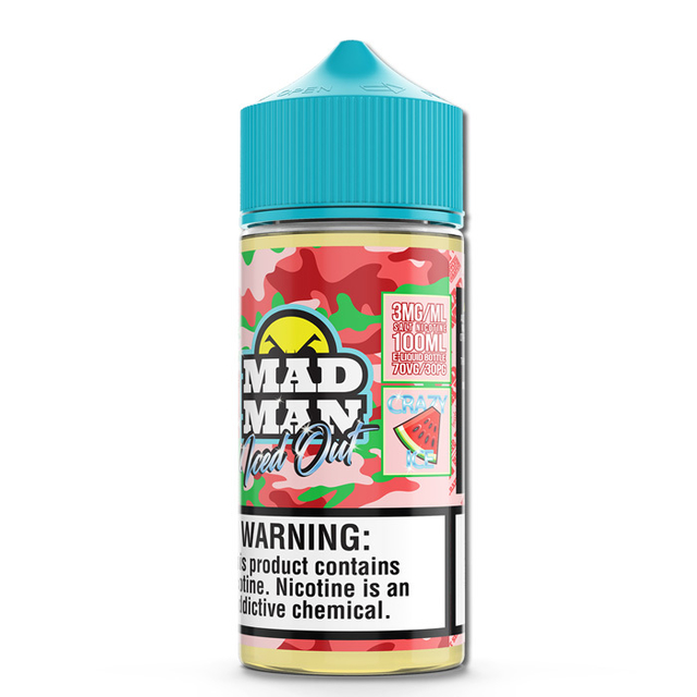 MadMan | Watermelon Iced Out 100mL | Juice Free base Mad Man Liquids - 1