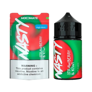 Juice Nasty ModMate Strawberry Kiwi High Mint | Free Base Nasty - 1