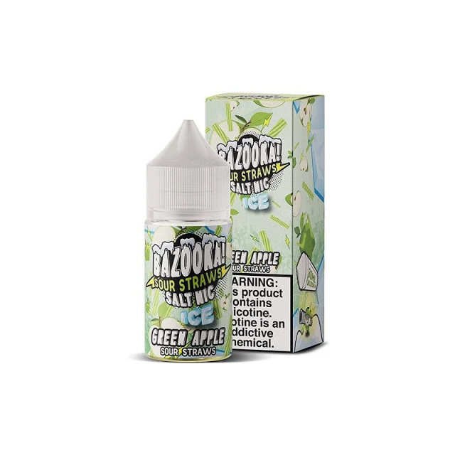 Bazooka! | Sour Straws Green Apple Ice 30mL | Juice Salt Nic Bazooka - 1