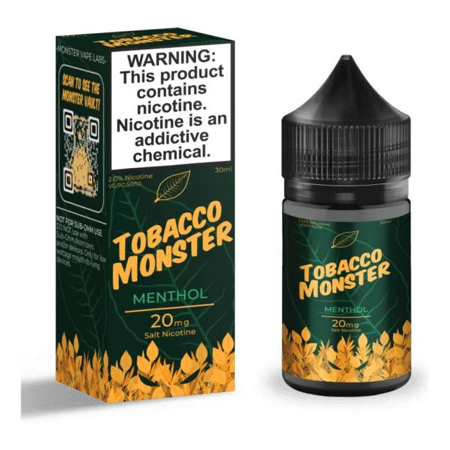 Tobacco Monster | Menthol 15mL  | Juice Salt Nic Monster Vape Labs - 1