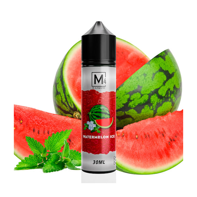 M4 E-liquid | Watermelon Ice 30mL | Juice Free Base M4 E-liquid - 1