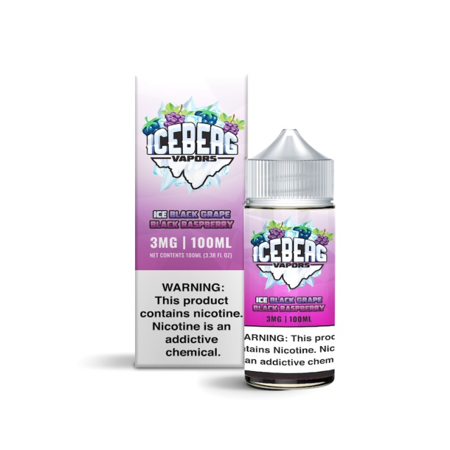Iceberg Vapors | Ice Black Grape Raspberry 100mL | Juice FreeBase Iceberg Vapors - 1