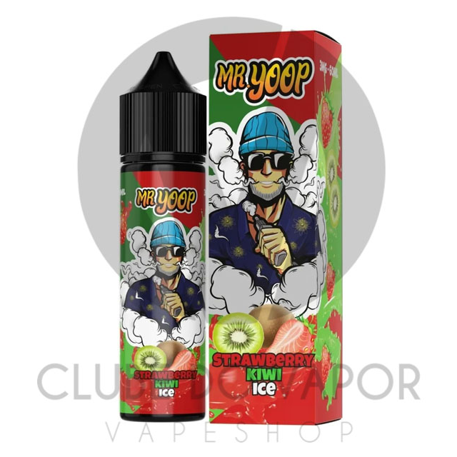 Juice Mr Yoop Fusion | Strawberry Kiwi Ice 60mL FreeBase Mr Yoop Eliquids - 1