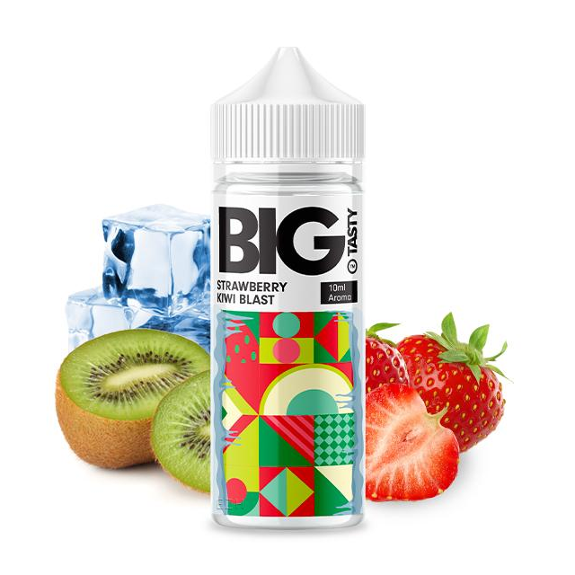 Juice Big Tasty | Strawberry Kiwi Blast 120mL FreeBase Big Tasty E-liquid - 1