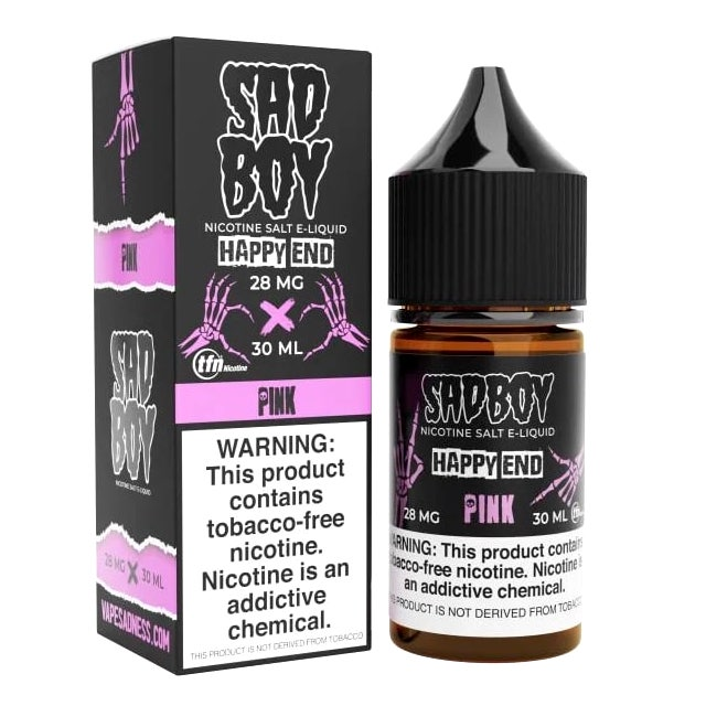 Juice SadBoy Salt E-liquid | Happy End Pink 30mL SadBoy E-liquid - 1