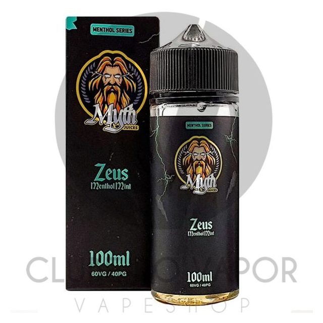Juice Myth | Zeus Menthol Mint 100mL Free Base Myth Juices - 1