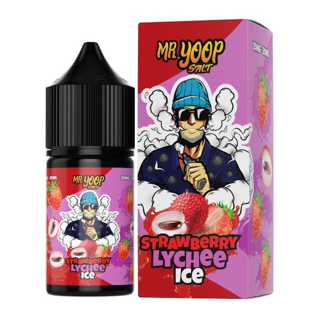 Juice Mr Yoop Salt | Fusion Strawberry Lychee Ice 30mL Mr Yoop Eliquids - 1