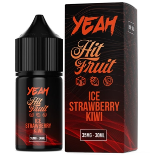Juice Yeah Salts | Hit Fruit | Ice Strawberry Kiwi 30mL Yeah Liquids - 1