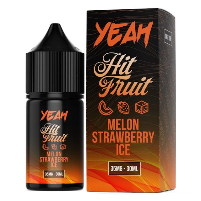 Juice Yeah Salts | Hit Fruit | Melon Strawberry Ice 30mL Yeah Liquids - 1