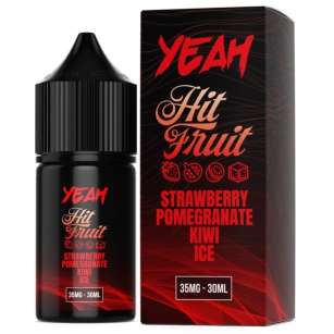 Juice Yeah Salts | Hit Fruit | Strawberry Pomegranate Kiwi Ice 30mL Yeah Liquids - 1