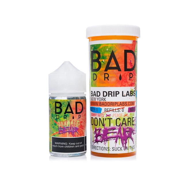 Juice Bad Drip | Don't Care Bear 60mL Free Base Bad Drip - 1