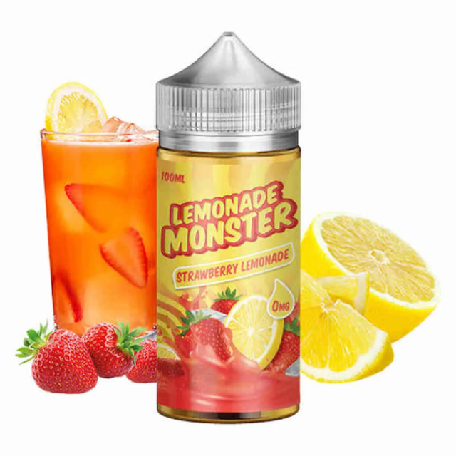Juice Monster Vape | Strawberry Lemonade 100mL Free Base Monster Vape Labs - 1