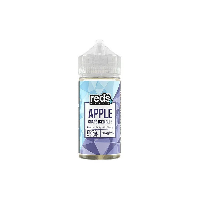 Juice 7 Daze Reds Apple | Grape Iced Plus 100mL Free Base 7 Daze E-Liquid - 1
