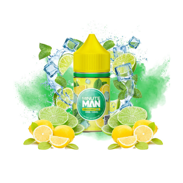 Juice Minute Man | Lemon Mint Ice 30mL Salt Nic Minute Man E-liquids - 1