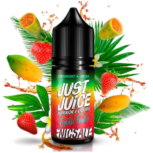 Just Juice Salt | Exotic Fruits Strawberry & Curuba 30mL Just Juice Eliquids - 1