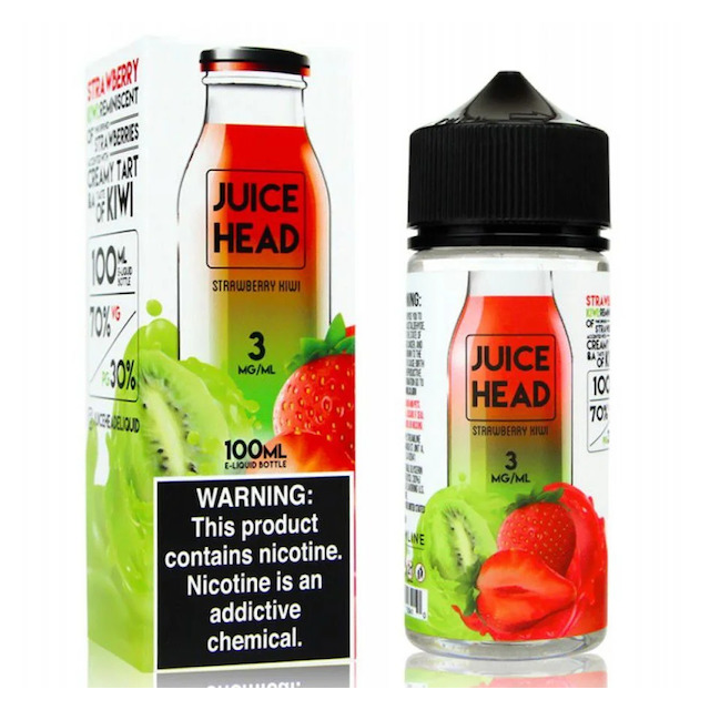 Juice Head E-liquids | Strawberry Kiwi 100ml Free Base Juice Head E-liquids - 2