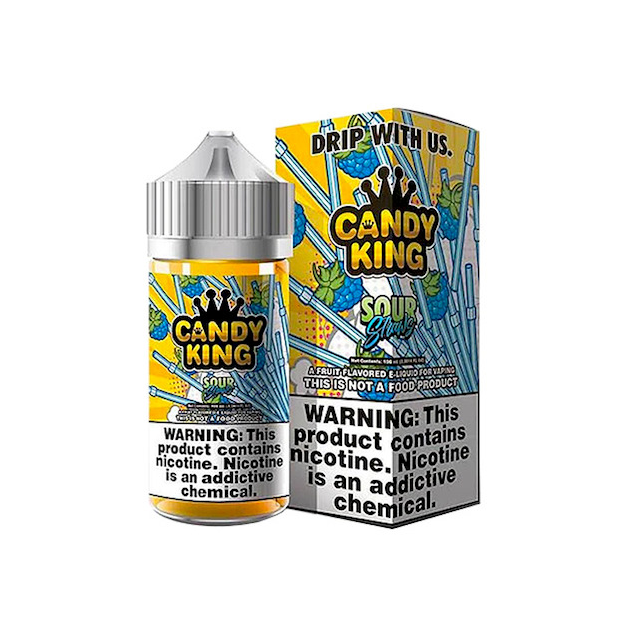 Juice Candy King | Sour Straws 100ml Free Base Candy King E-liquid - 1