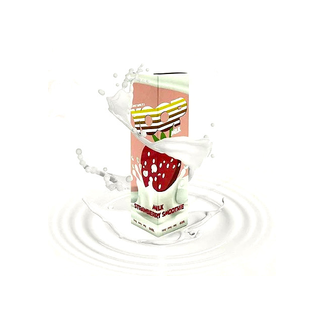 Juice Yoop Milk | Strawberry Smoothie 60mL Free Base Mr Yoop Eliquids - 1