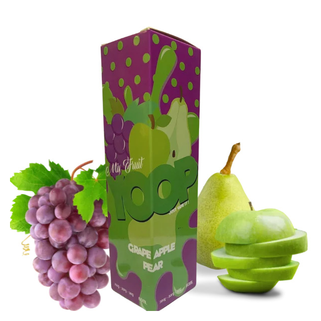 Juice Yoop Mix Fruit | Grape Apple Pear 60mL Free Base Mr Yoop Eliquids - 1