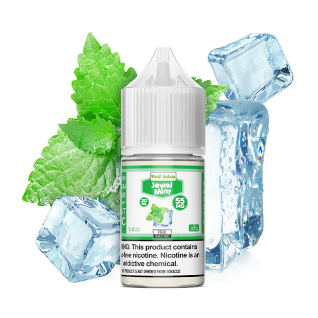 Líquido Nic Salt Pod Juice | Jewel Mint 30mL Pod Juice 55 E-liquid - 1