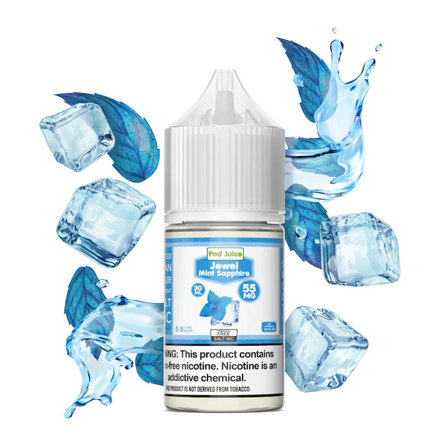 Líquido Nic Salt Pod Juice | Jewel Mint Sapphire 30mL Pod Juice 55 E-liquid - 1