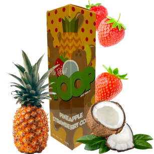 Juice Yoop Mix Fruit | Pineapple Strawberry Coco 60mL Free Base Mr Yoop Eliquids - 1