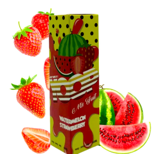 Juice Yoop Mix Fruit | Watermelon Strawberry 60mL Free Base Mr Yoop Eliquids - 1