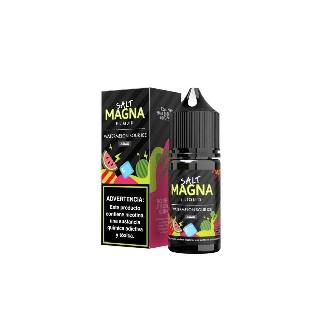 Magna Eliquids | Watermelon Sour Ice 30mL | Juice Salt Nic Magna E - liquids - 1